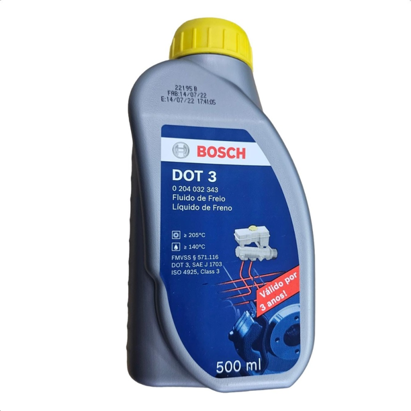 Fluido Freio Dot3 500ml Bosch