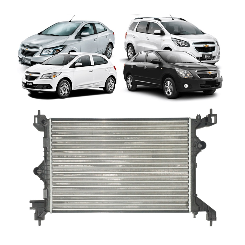 Radiador Gm Onix/prisma/cobalt/spin 2012 Ate 2017 Manual Notus
