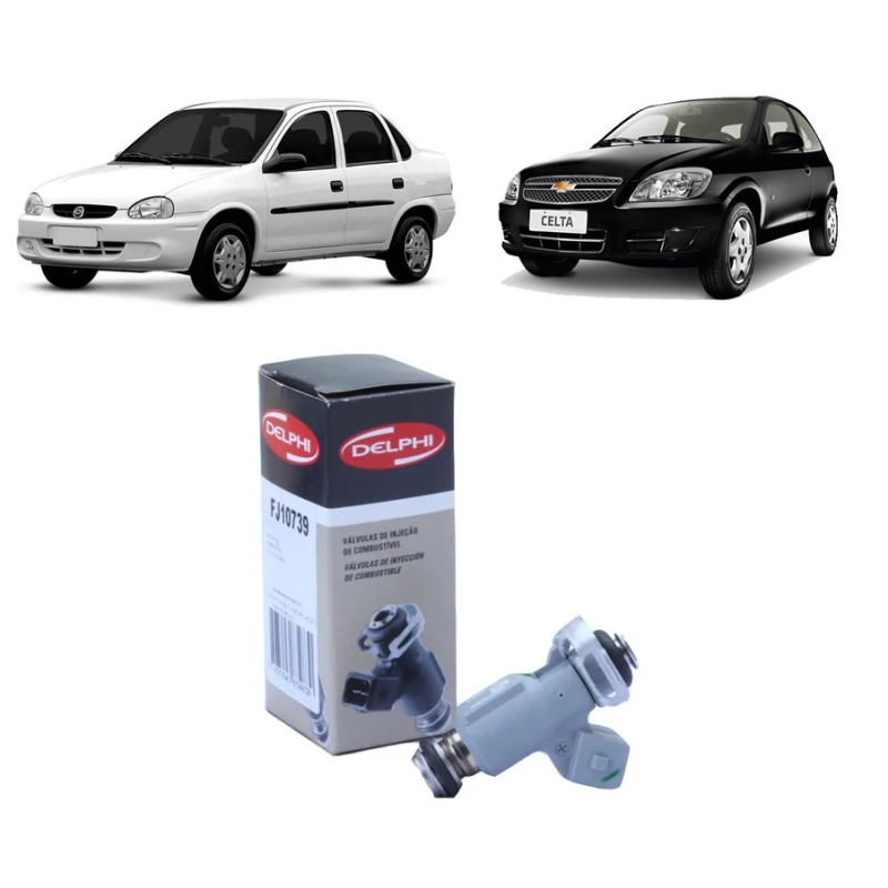 Bico Injetor Gm Corsa/celta 1.0 8v 2007 A 2015 Prisma 1.0 8v Delphi