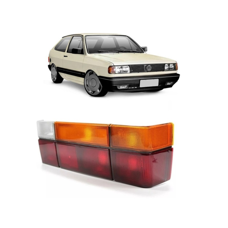 Lanterna Traseira Vw Gol 1987 Ate 1994 Ld Tricolor Cofran Retrovisores Lanternas