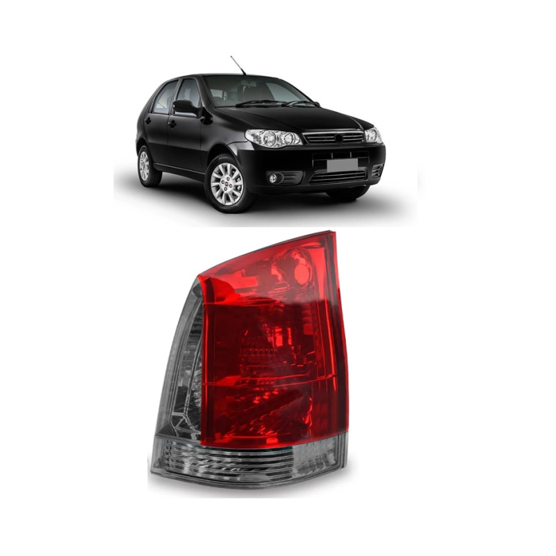 Lanterna Traseira Fiat Palio Economy 2012 A Diante Ld Fume Cofran Retrovisores Lanternas