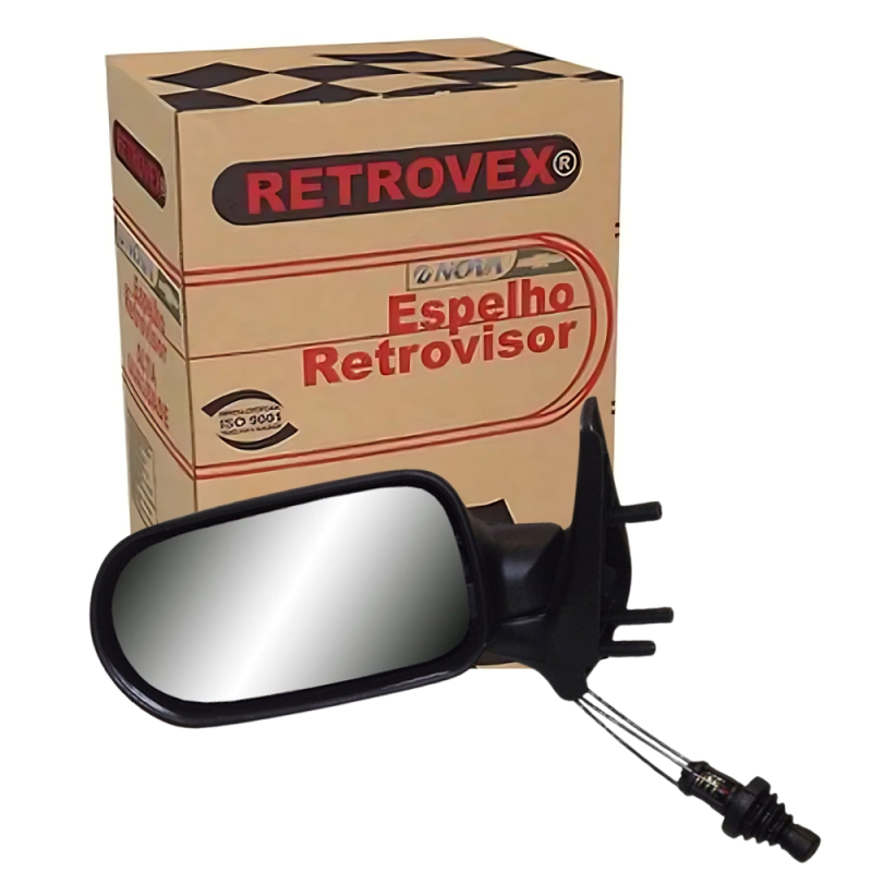 Retrovisor Esquerdo (Com Controle) Fiat Uno Fire 2006 Em Diante 