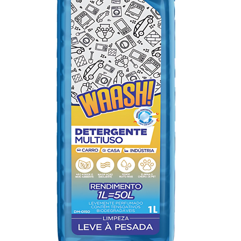 Detergente Multiuso Waash Rende 50 Litros