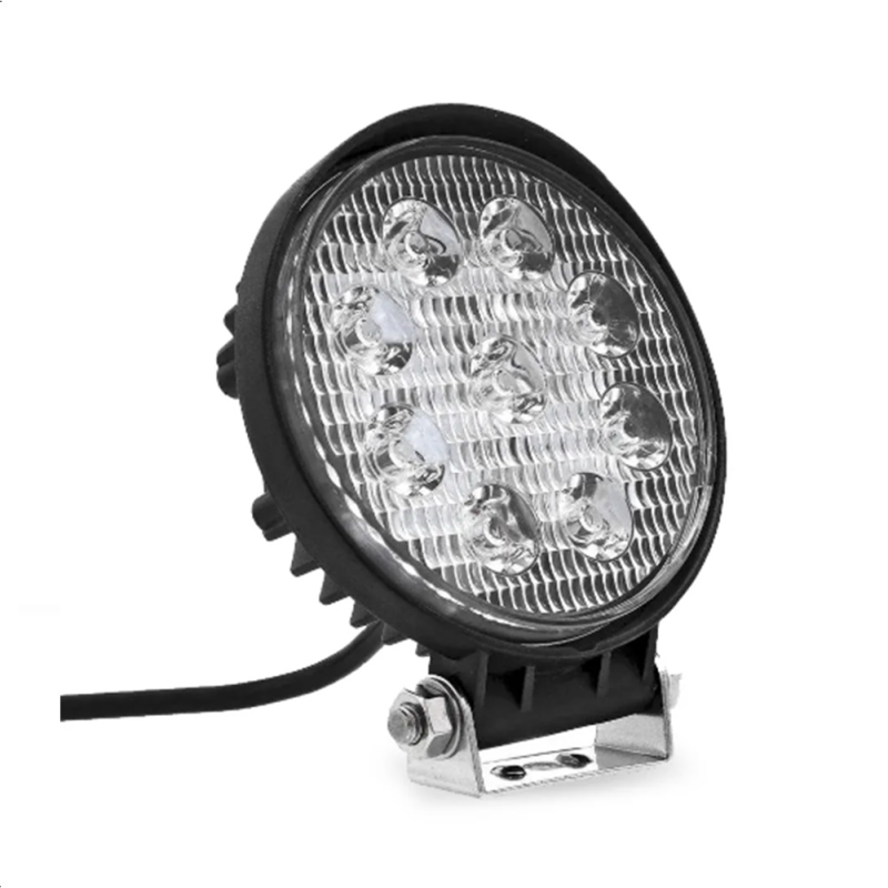 Farol Auxiliar Redondo 9 Leds 27w 6000k Carchy