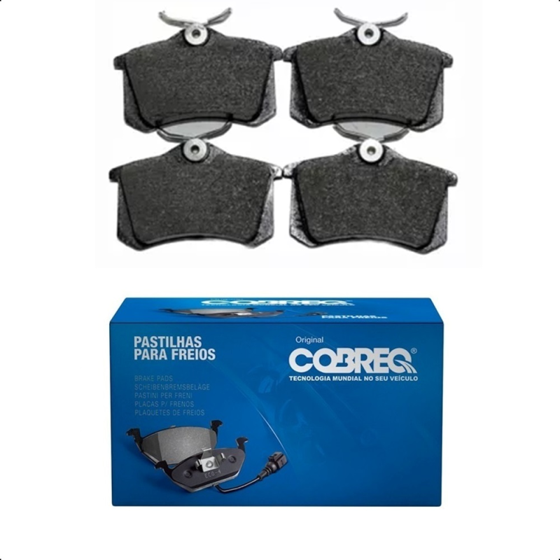 Pastilha Freio Vw Golf/bora/beetle Saveiro 2015 Em Diante Polo 2018 Em Diante Traseira Cobreq