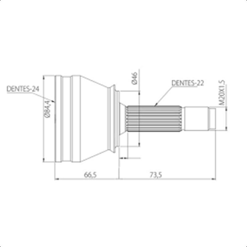 Junta Homoc Vw Up 1.0 14/ Manual 22x26 Skf Junta Homoc Vw Up 1.0 14/ Manual 22x26 Skf