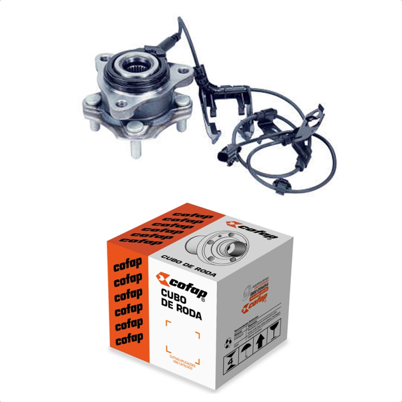 Cubo Roda Toyota Etios 2013 Em Diante Dianteiro Direito Com Abs 4 Furos Cofap