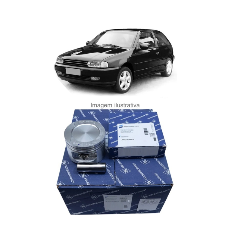 JG PISTAO C/ANEL VW GOL/SANTANA 2.0 8V 1997 ATE 2006 0,50