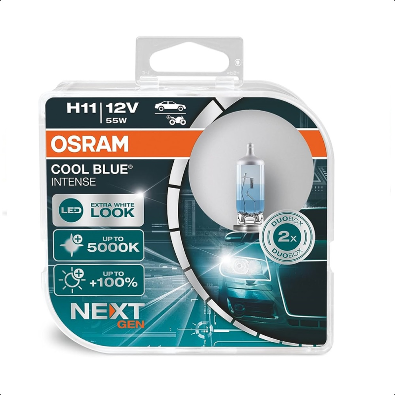 KIT LAMPADA H11 12V 55W COOLBLUE 5000K
