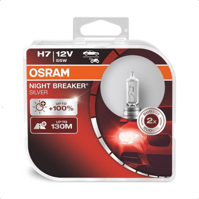 KIT LAMPADA H7 12V NIGHTBREAKER SILVER 100% +