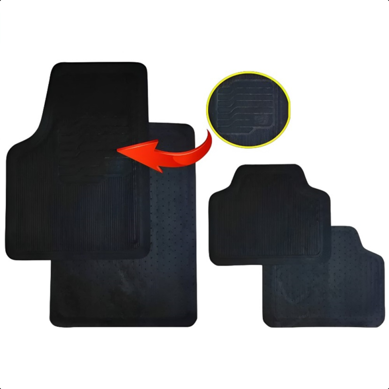 JOGO TAPETE UNIVERSAL 4 PEÇAS VW/GM/FIAT