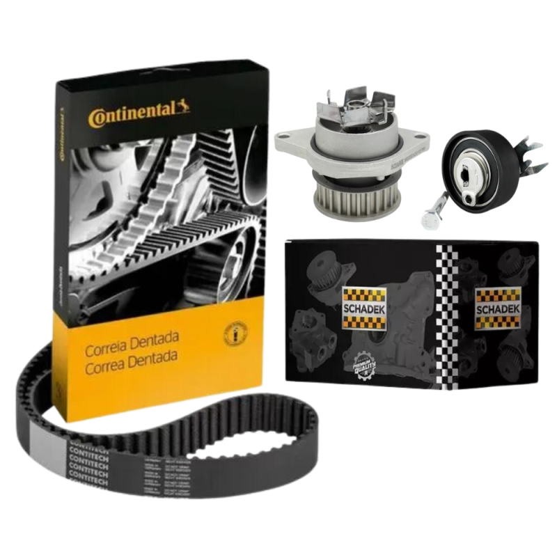 Kit Correia Tensor e Bomba D'água Vw Fox Gol 1.0 12V 2016..